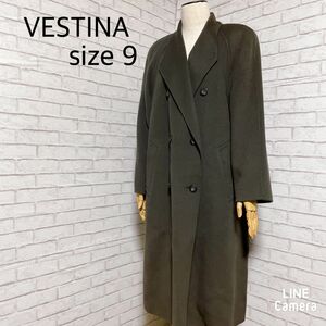 東京スタイル VESTINA ロングコート グレー　SIZE　9 ロングコート チェスターコート