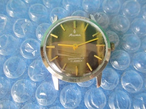 腕時計 アロマ Aroma 17石 手巻き OH済み 昭和レトロ コレクション
