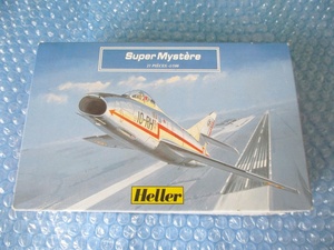 プラモデル エレール Heller 1/100 シュペルミステール Super Mystere 未組み立て 昔のプラモ 当時物 海外のプラモ