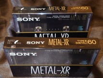 SONY METAL-XR60 Type Ⅳ Metal position 片面30分両面60分【1990年初代ファーストモデル】★デッドストック★SONYメタルポジション2本set_画像3