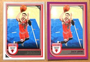 ZACH LAVINE (ザック・ラヴィーン) 2022-23 HOOPS PURPLE パープル トレーディングカード 2枚セット 【NBA,シカゴブルズ,CHICAGO BULLS】