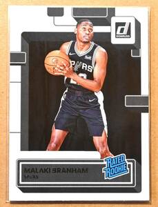 MALAKI BRANHAM (マラカイ・ブランナム) 2022-23 RATED ROOKIE ルーキー トレーディングカード 【NBA,サンアントニオ・スパーズ,SPURS】