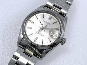 訳あり ROLEX ロレックス オイスターパーペチュアルデイト Ref. 1500 Cal.1570 自動巻 可動 風防ヒビ 社外バネ棒 現状[03-2492