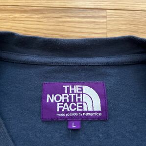 THE NORTH FACE PURPLE LABEL ノースフェイス パープルレーベル カレッジTシャツ メンズ レディース NT3259N サイズL ネイビーの画像5