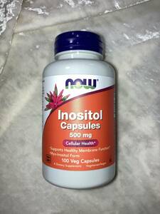 NOW Foods time limit is 2027 year 6 month on and after one bead .inosi tall 500mg 100 Capsule ×1