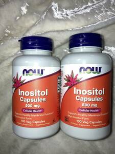  free shipping! anonymity delivery! pursuit possibility! shipping guarantee!NOW Foods time limit is 2027 year 6 month on and after one bead .inosi tall 500mg 100 Capsule ×2