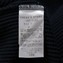 フリークスストア FREAK'S STORE ハニカムワッフル キーネック ロング オーバーサイズ ワンピース 5分袖 ブラック マキシ丈 フレア FREE_画像7