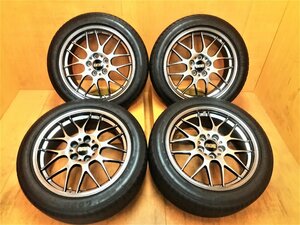 『送料無料』A740 BBS RG-R RG738 225/50R18 4本セット 18×7.5J 114.3×5 ET45 エスティマ エルグランド などに