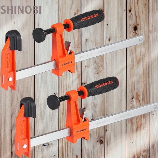 口開き200mm Fクランプ 2個セット 木工作業用固定工具 Fタイプ型クランプ 本体サイズ:95*295mm 木材加工・金属加工・切削作業での締付等に