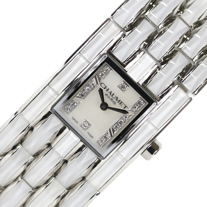 ショーメ CHAUMET ケイシス ホワイトクリスタル W19635-35A クオーツ レディース 腕時計 中古の画像1
