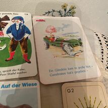 ヴィンテージ ドイツ ゲーム カード ビンテージ レトロ アンティーク メルヘン 動物 シュタイフ_画像7