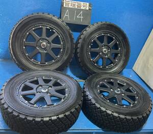 〈A14〉タイヤホイールセット　4本　DUNLOP 175/65R14 2020 ホイール　XTREME-1