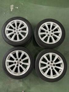 レクサス★GSE20★IS250★245/45R17　225/45R17★PCD114.3　5H★IS純正アルミホイール＆タイヤ★１台分★マークX・クラウン等に★Y654