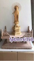 極美品★ 高級仏壇の須弥壇 仏教美術 幅さ30cm 木造須弥壇 未塗装 木製_画像2