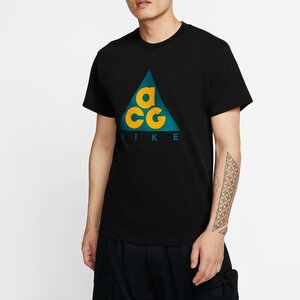 新品 Lサイズ NIKE SU20 AS M NRG ACG SS TEE LOGO GIANT CV1533-010 BLACK/BRIGHT SPRUCE エーシージー ロゴ Tシャツ ナイキ