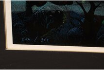 [ギャラ藤]真作保証/アイベンロール『エデンの園』/シルクスクリーン/202/350 /H-134　(検索)絵画/額装/壁掛/シルクスクリーン/_画像6