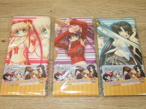  Little Busters! microfibre hand towel 3 sheets ( all 5 kind middle ) approximately 20×20. amusement goods unopened goods mail shipping 