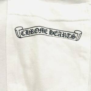 CHROME HEARTS クロムハーツ Tシャツ アーチロゴ スクロールラベル ホースシュー セメンタリークロス Lサイズ ホワイト 国内正規品の画像3