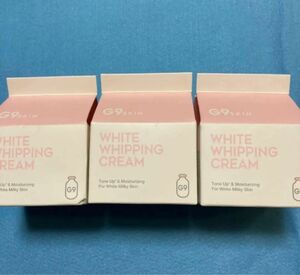 WHITE WHIPPING CREAM ウユクリーム50g×3個　ピンク