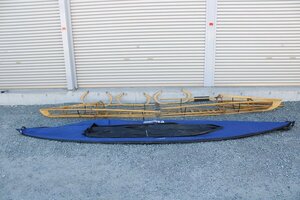 現状品 NAUTIRAID カヤック CANARD ATⅡ木製 ノーティレイ カナール 折り畳み アウトドア キャンプ 川 00H23973