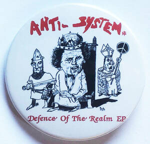ANTI SYSTEM - Defence Of The Realm 缶バッジ 40mm #UK #punk #80's cult killer punk rock #custom buttons