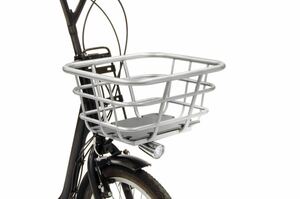 OGK バスケット シルバー　自転車バスケット　パイプバスケット