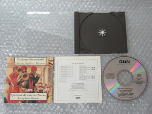 CD/Girolamo Fresobaldi ジローラモ・フレスコバルディ/Quatuor de cuivres Novus/1991/日本語解説書付/廃盤 稀少