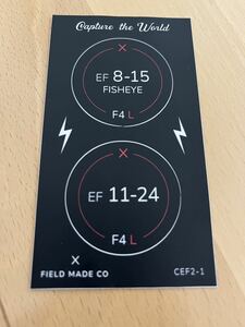 [ new goods unused ] FIELD MADE field mei drain z cap for indicator sticker Canon EF 8-15,11-24