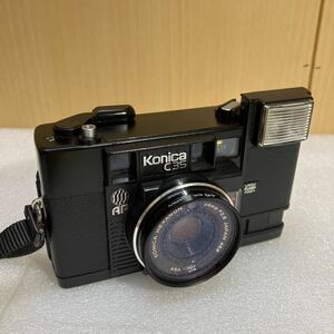 XL7689 Konica C35 AF ( HEXANON 38mm F2.8 ) ケース付き 即決ありシャッターok フラッシュok 現状品