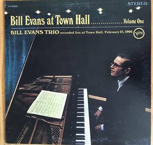 Bill Evans Trio / At Town Hall Volume One LP レコード us盤 黒T字 Vangelder刻印 verve