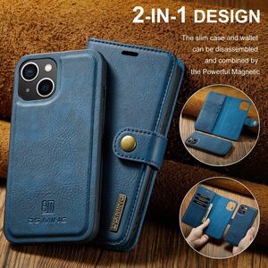 iPhone 15 plus leather case iPhone 15 plus case iPhone15 pluska Barker do storage removed possibility notebook type blue 