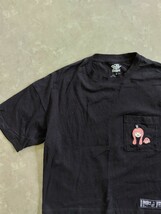 美品 BiSH × GU コラボ 胸ポケット 刺繍 ビッグシルエット Tシャツ アイナ・ジ・エンド 5分袖 ブラック Sサイズ_画像3