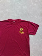 美品 Tiger BEER タイガービール エンジ色 Mサイズ シンガポール タイ ベトナム 両面プリント コットン100%_画像2