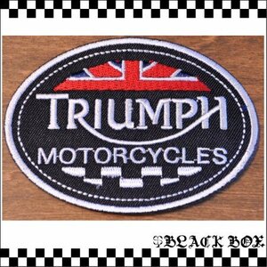 英国 インポート ワッペン TRIUMPH トライアンフ カフェレーサーCAFE RACER ROCKERS ロッカーズ ユニオンジャック イギリス UK GB 065