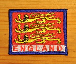 英国 インポート ワッペン RoyalArms ENGLAND イングランド 王室紋章 国章 ライオン スリーライオンズ ランパント UK GB イギリス製 365