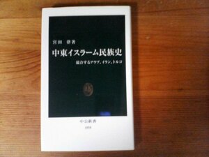 B34　中東イスラーム民族史　競合するアラブ、イラン、トルコ　宮田 律　 (中公新書)　2008年発行　