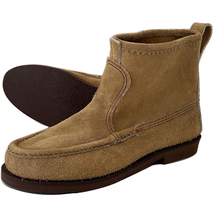 格安 RUSSELL MOCCASIN ラッセルモカシンKNOCK ABOUT BOOTS ノックアバウトs4070-7 TAN 26.0cm US8 箱付 ララミースエード新品未使用_画像2