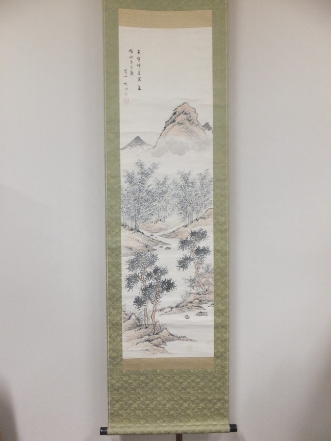 【正品保证】三浦五门手写南画家长崎三大画家收藏品(木下五云哲夫)长崎县任意数量挂轴作品可捆绑在一起, 绘画, 日本画, 景观, 风月