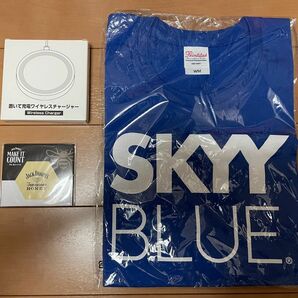 スカイブルー SKY BLUE Tシャツ コースター ワイヤレス充電器 オリジナルグッズ 非売品