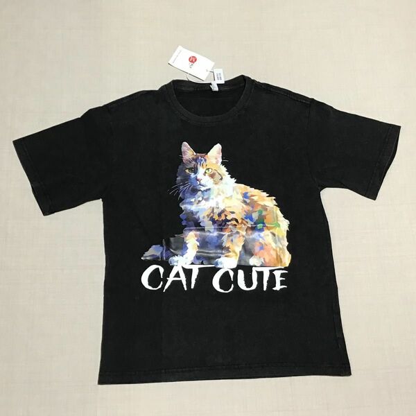 アニマルTシャツ　ネコ　A