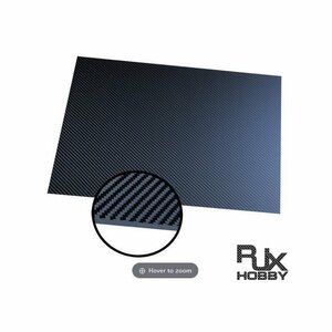 RJXHOBBY carbon board plate 300mm x 200mm x 0.5mm 3K* hobby shop blue empty 