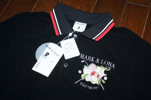 MARK & LONA GOLF 半袖ポロシャツ 定価の半額以下 2022年モデル ブラック 黒 48 新品未使用 タグ付 送料無料 送料込み マークアンドロナ