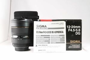 ★特上品★シグマ SIGMA AF 12-24mm F4.5-5.6 EX DG キャノン用★元箱付 動作OK★93610