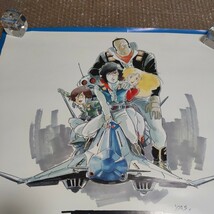 希少 当時物 ポスター クラッシャージョウ クルーザージョウスケジュールカレンダー 1983 安彦良和 1983_画像3