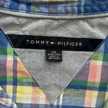 【訳アリ】トミーヒルフィガー TOMMY HILFIGER チェックシャツ 長袖シャツ ボタンダウンシャツ メンズ 2XL 送料込み 古着_画像4
