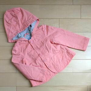 ベビーギャップ　女の子　100~110★長袖ジャケット★サーモンピンク系ドット柄 キッズ春服アウター