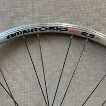 359B Ambrosio ws 23 アンブロシオ 622-15 Alloy Rim リム フロントホイール 前輪 Panaracer Poly-Lite 18-700 27インチ 直径630mm_画像2