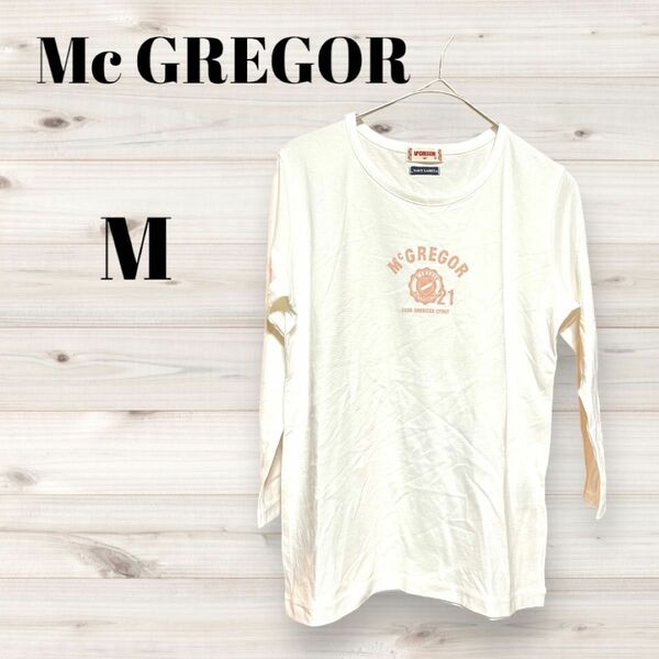 Mc GREGOR マックレガー Tシャツ 7分袖 ホワイト 白 M