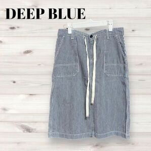 DEEP BLUE ディープブルー ひざ丈 スカート ストライプ