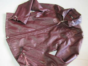  Hamnett HAMNET натуральная кожа спорт байкерская куртка красный чай L